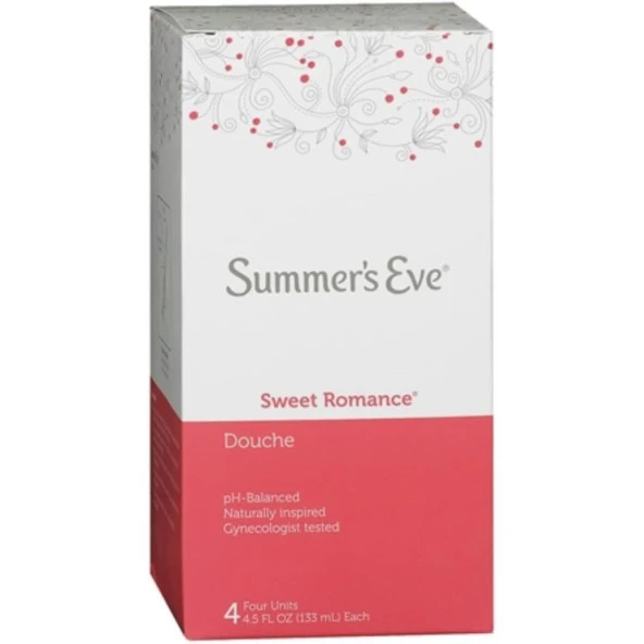 Summers Eve Sweet Romance Özel Bölge Temizleyici 4lü Paket