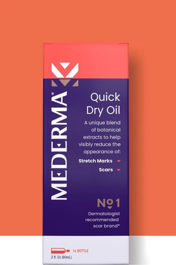 Mederma No:1 Quick Dry Oil Çatlak Karşıtı Cilt Bakım Yağı 60ML