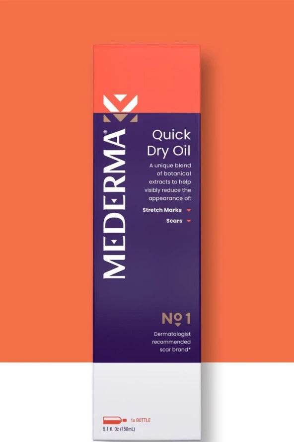 Mederma No:1 Quick Dry Oil Çatlak Karşıtı Cilt Bakım Yağı 100ML