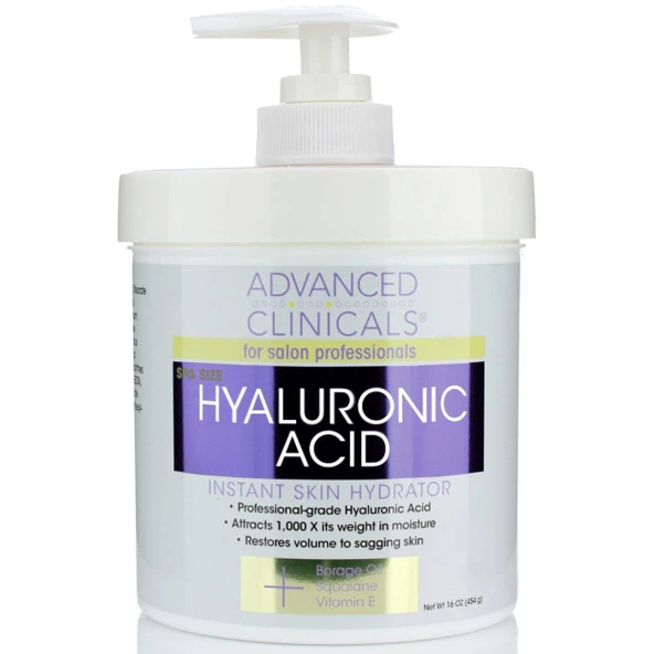 Advanced Clinicals Hyaluronic Acid Losyon 454GR