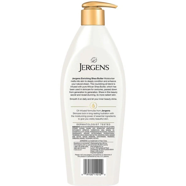 Jergens Shea Yağı Derinlemesine Bakım Losyonu 496ML - 2