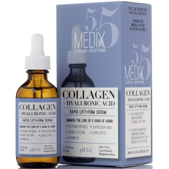 Medix 5.5 Collagen + Hyaluronic Acid Yüz Serumu 52ML
