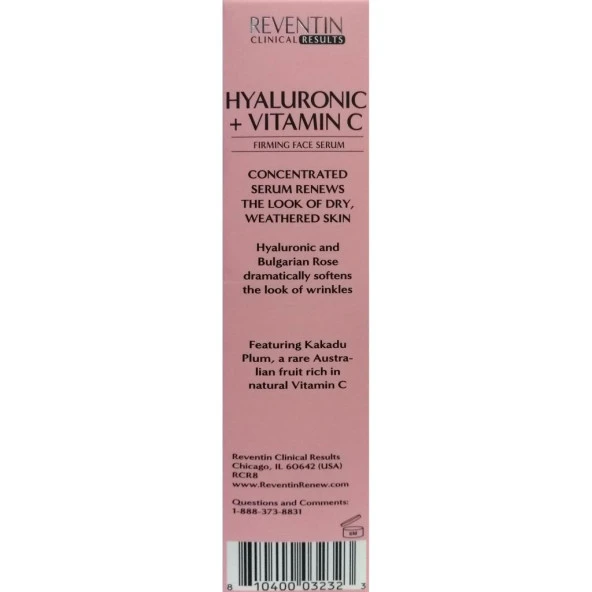 Reventin Hyaluronic + Vitamin C Yüz Serumu 41ML - Resim 3