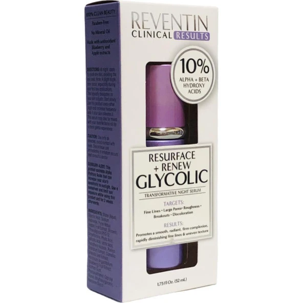 Reventin Resurface + Renew Glycolic Gece Serumu 52ML