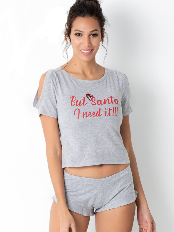 Şortlu Pijama Takımı - Resim 2