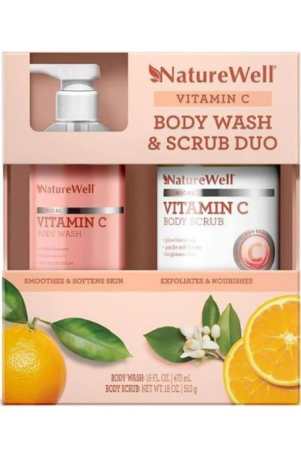 NatureWell Vitamin C Vücut Peelingi ve Şampuanı