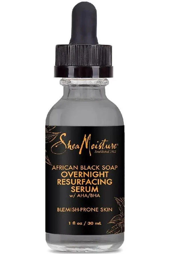 Shea Moisture Afrika Siyah Sabunu Gece Boyu Yenileyici Yüz Serumu 30ML