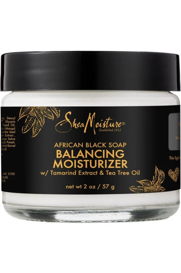 Shea Moisture Afrika Siyah Sabunu Yüz Nemlendirici 57GR