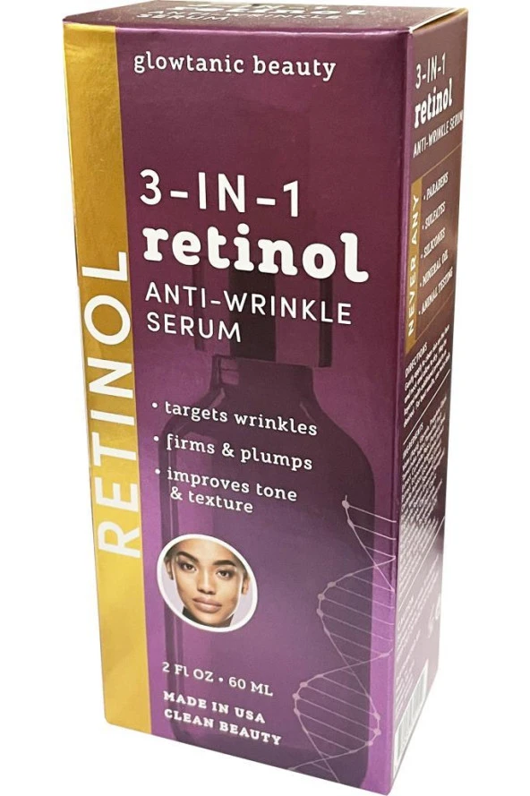 Glowtanic Beauty 3in1 Kırışıklık Karşıtı Yüz Serumu 60ML