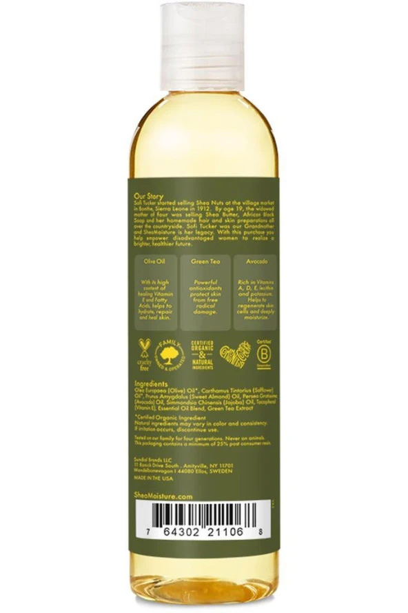 Shea Moisture Zeytin ve Yeşil Çaylı Banyo, Vücut ve Masaj Yağı 236ML - 2