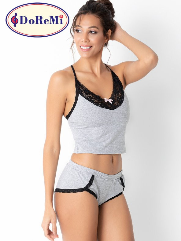 Şortlu Pijama Takımı - 5