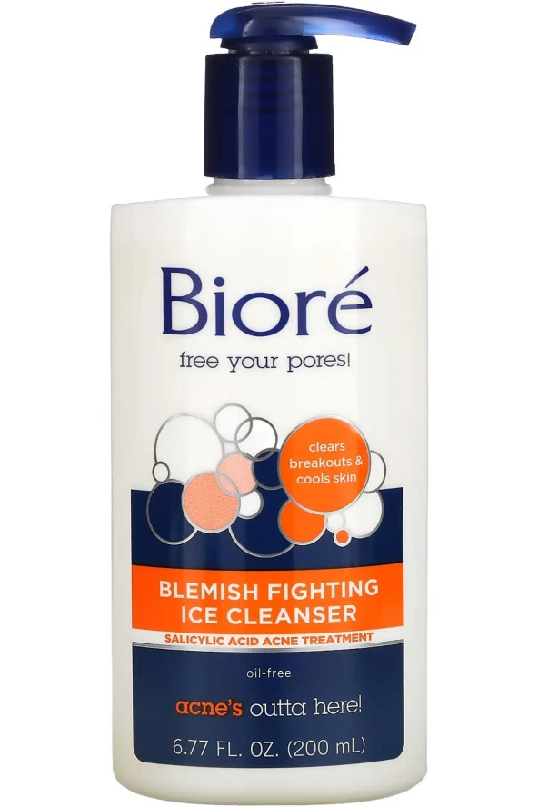 Biore Leke ve Akne Karşıtı Yağsız Yüz Temizleme Jeli 200ML