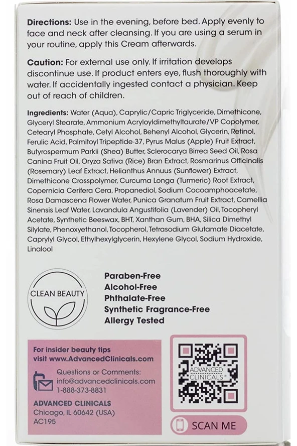 Advanced Clinicals Kapsüllü Retinol Jel Yüz Kremi 59ML - Resim 6