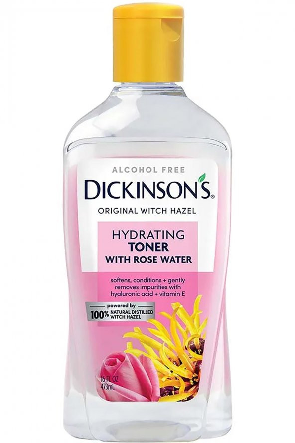 Dickinsons Witch Hazel Gül Suyu İçeren Nemlendirici Tonik 473ML