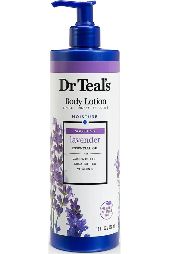 DR.Teals Yatıştırıcı Lavanta Vücut Losyonu 532ML