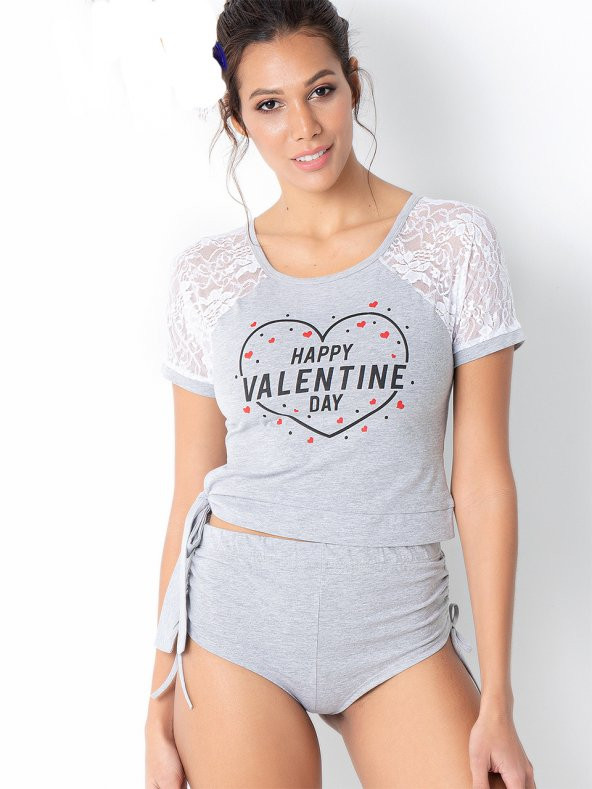 Şortlu Pijama Takımı - Resim 2