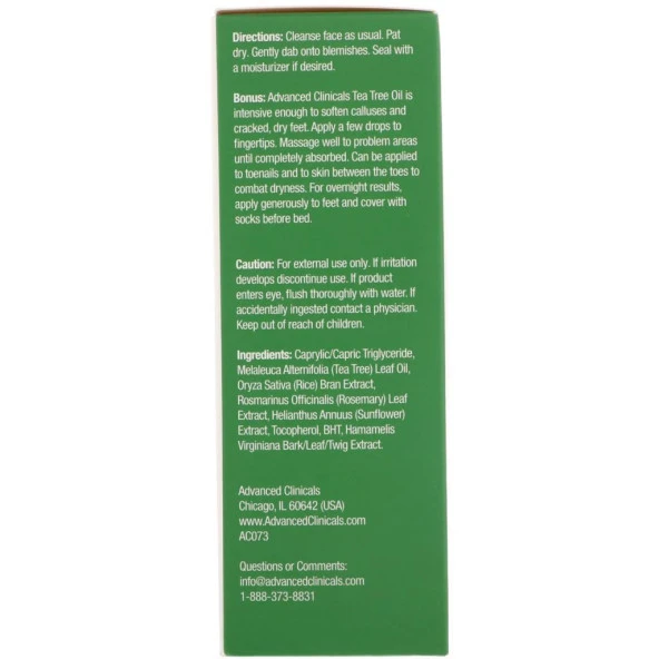 Advanced Clinicals Tea Tree Oil Serum 53ML - 4