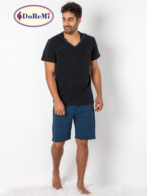 Kısa Kollu Erkek Pijama Takımı - Resim 6