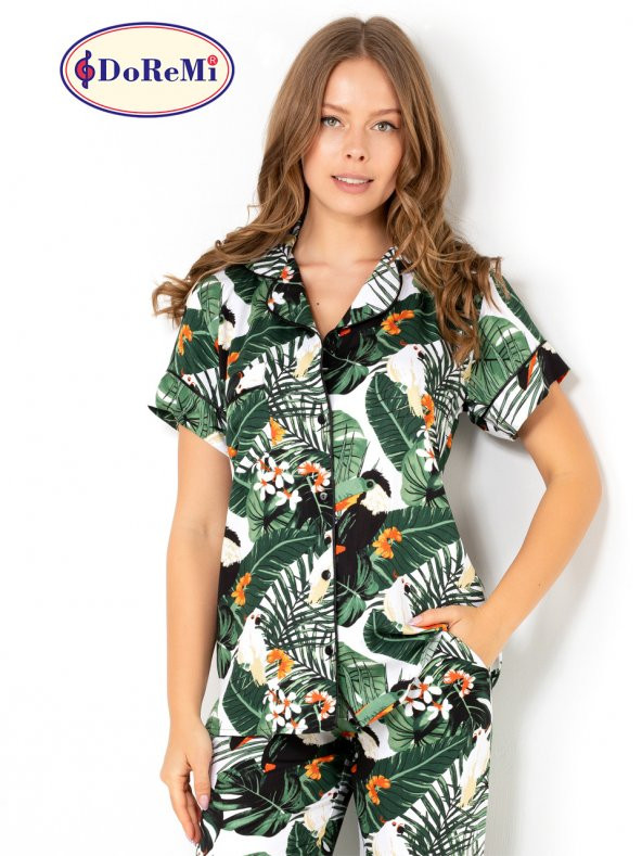 Ivied Kısa Kollu Bayan Pijama Takımı - Resim 3