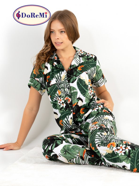 Ivied Kısa Kollu Bayan Pijama Takımı - Resim 5