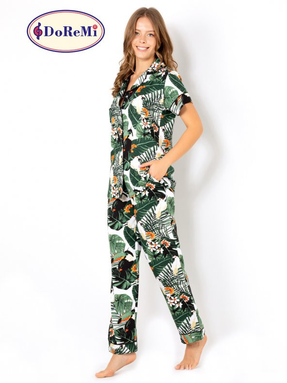 Ivied Kısa Kollu Bayan Pijama Takımı - Resim 7