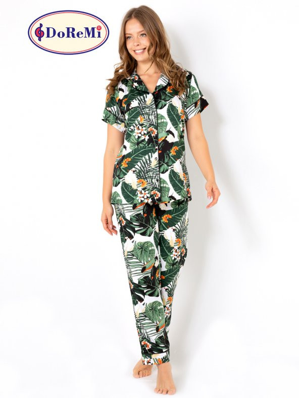 Ivied Kısa Kollu Bayan Pijama Takımı - Resim 2