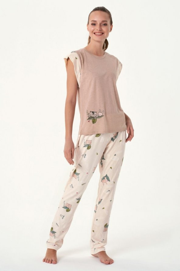 Sincap Baskılı Pijama Takımı - 2