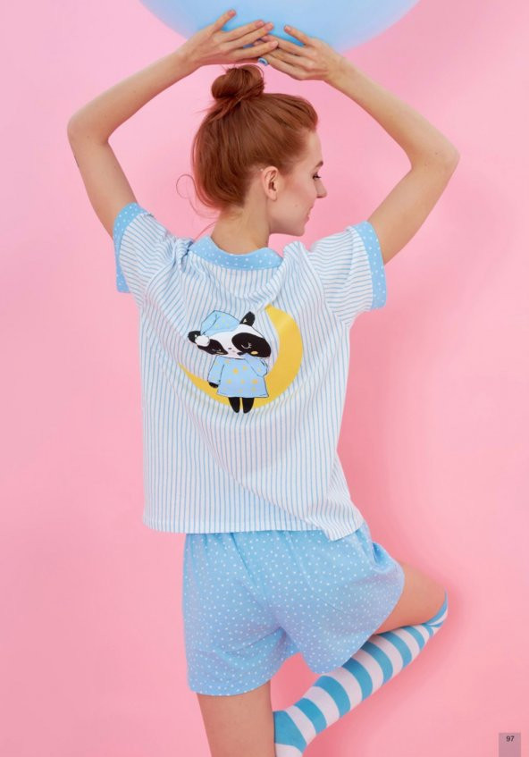 Çizgili Sütyen Külot Takım - Resim 2