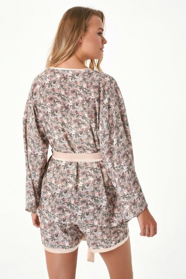 Şortlu 3lü Pijama Takımı - Resim 3