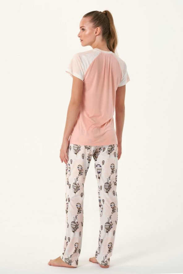 Balon Baskılı Pijama Takım