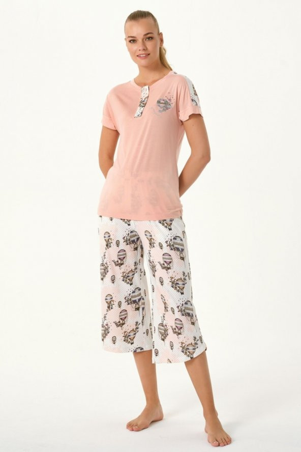 Balon Baskılı Kapri Takım - Resim 2