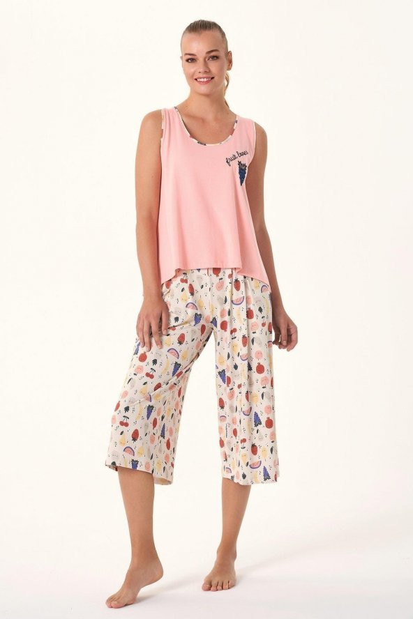 Meyve Baskılı Kapri Takımı - Resim 2