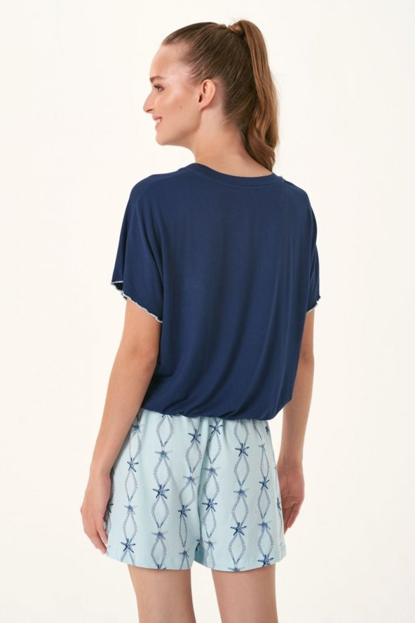 Deniz Yıldızı Baskılı Şortlu Takımı ürün görseli