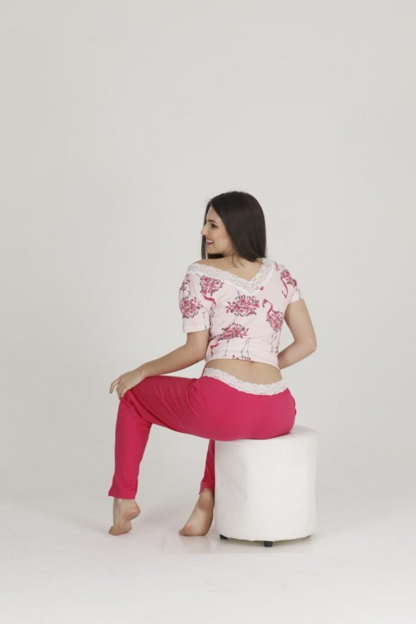 Alt Üst Dantelli Pijama Takım