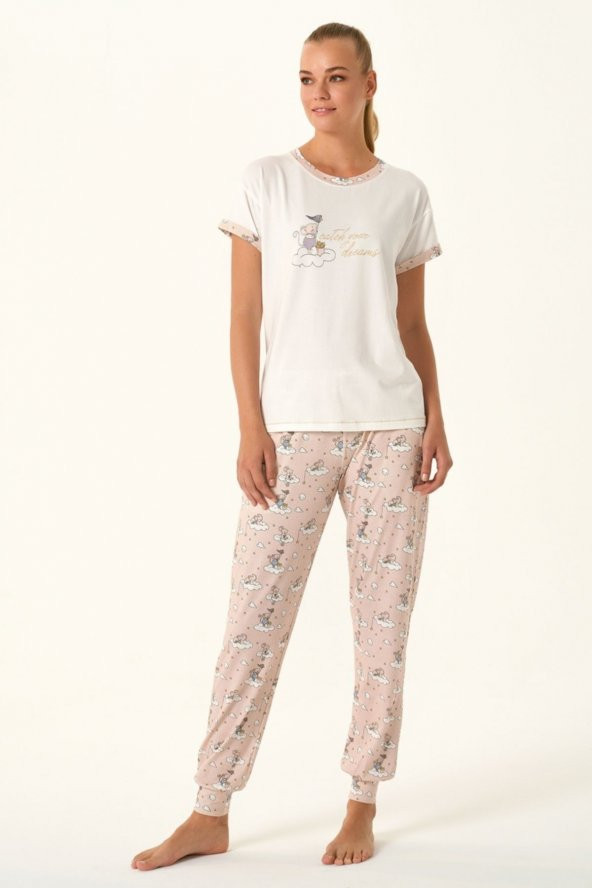 Baskılı Pijama Takımı - 2