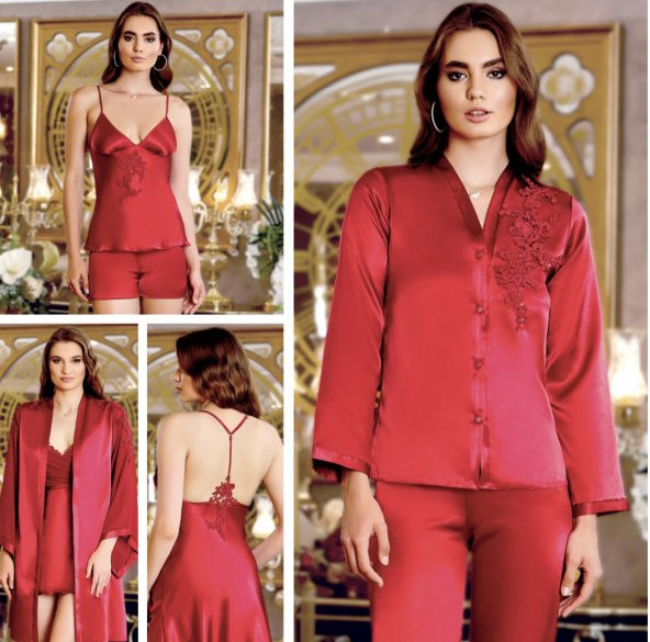 SATEN GECELİK SABAHLIK TAKIM ürün görseli