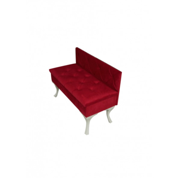 SIRTLI SANDIKLI PUF BENCH BANK JOSEPİNE KOLTUK SEÇENEKLİ 60X40 CM EBATLI PLASTİK AYAKLI - 2