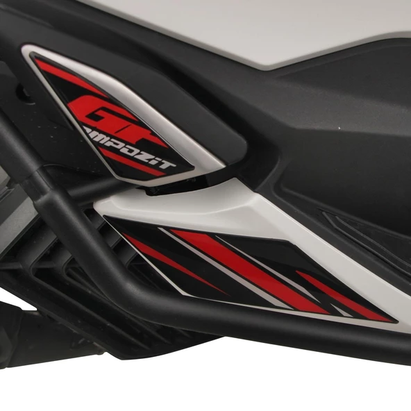 GP Kompozit Honda PCX 125 2021-2024 Uyumlu Artçı Ayak Pad Kırmızı - 4