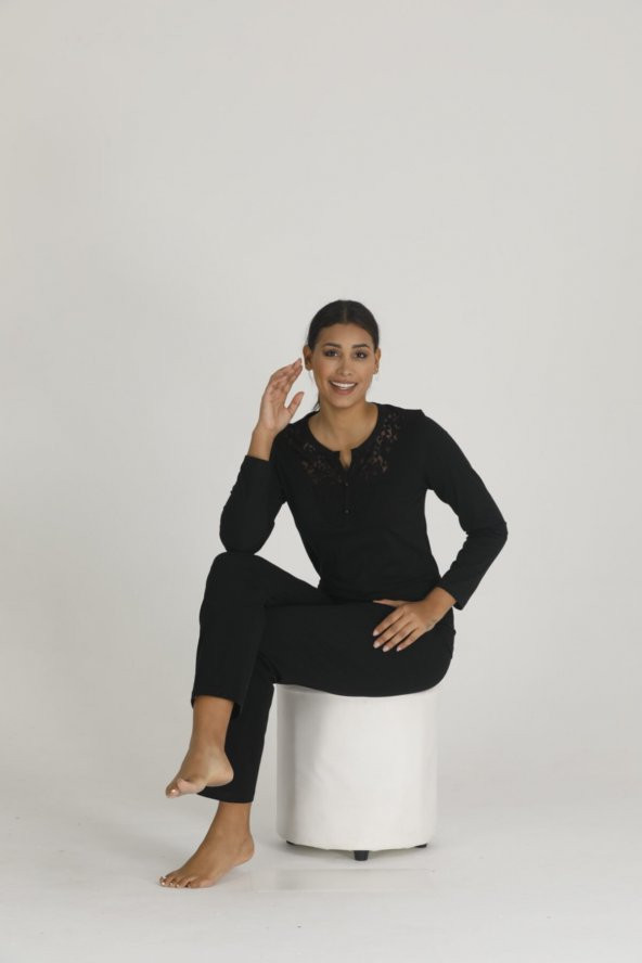 Modal Dantelli Pijama Takım ürün görseli