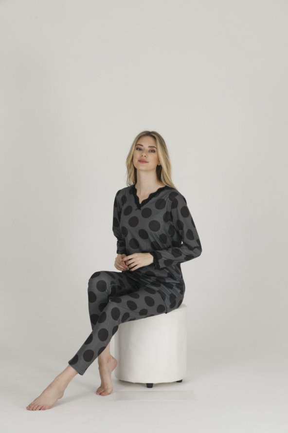 Dantelli Pijama Takım - 2