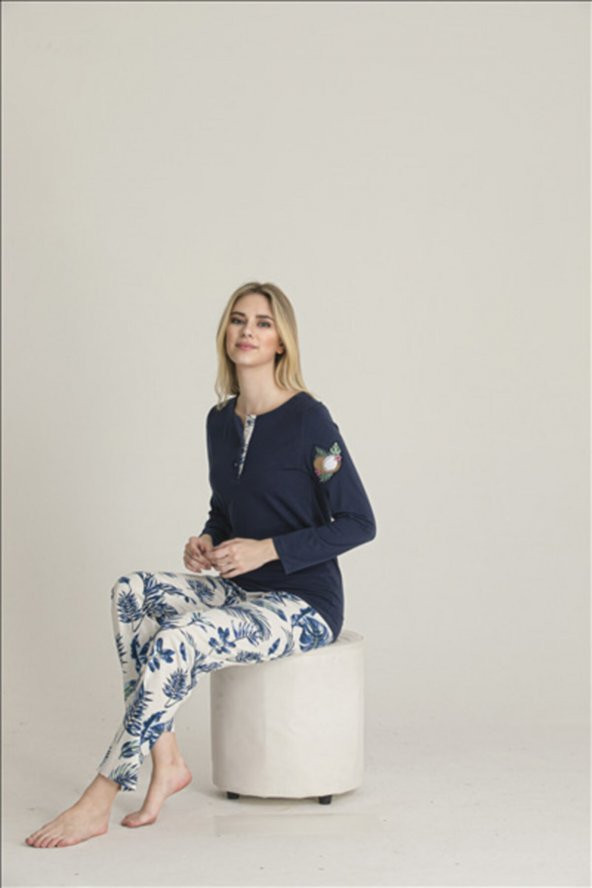 Modal Uzun Kollu Pijama Takım ürün görseli