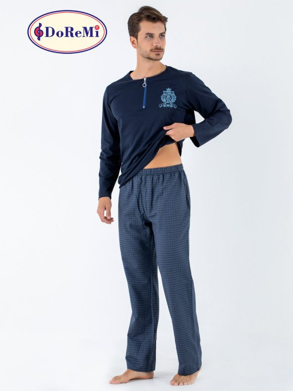Prussian Blue Erkek Pijama Takımı - 4