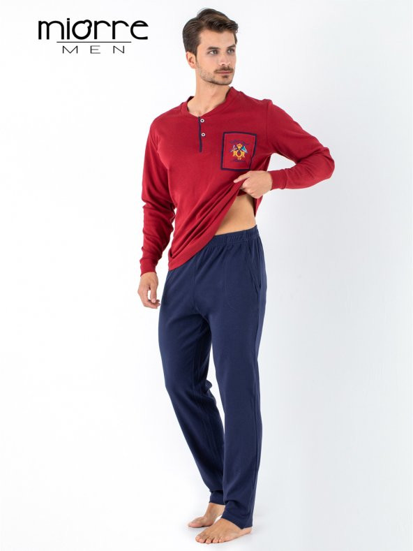 Uzun Kol Erkek Pijama Takımı - Resim 3