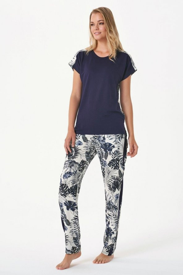 Kadın Deve Tabanlı 2li Pijama Takımı - Resim 2