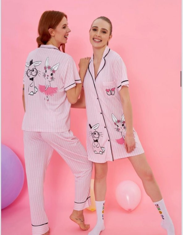 Gömlek Pijama Takım - 2