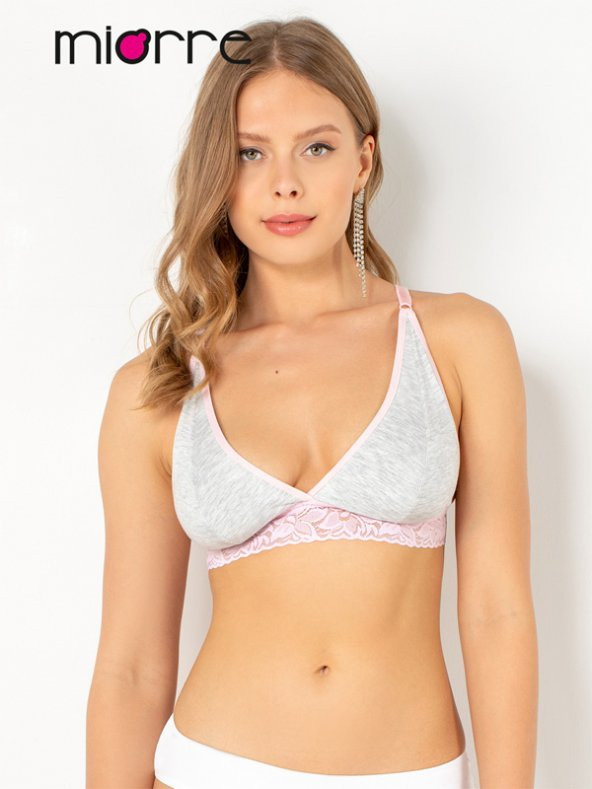 Balensiz Dantelli Pamuklu Penye Büstiyer ürün görseli