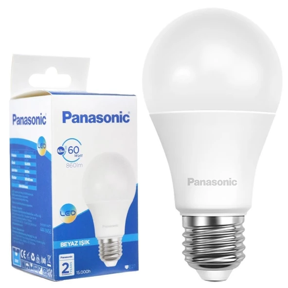 Avmdepo  Panasonic Led Ampul 8,5 Watt Beyaz Renk E27  Duy