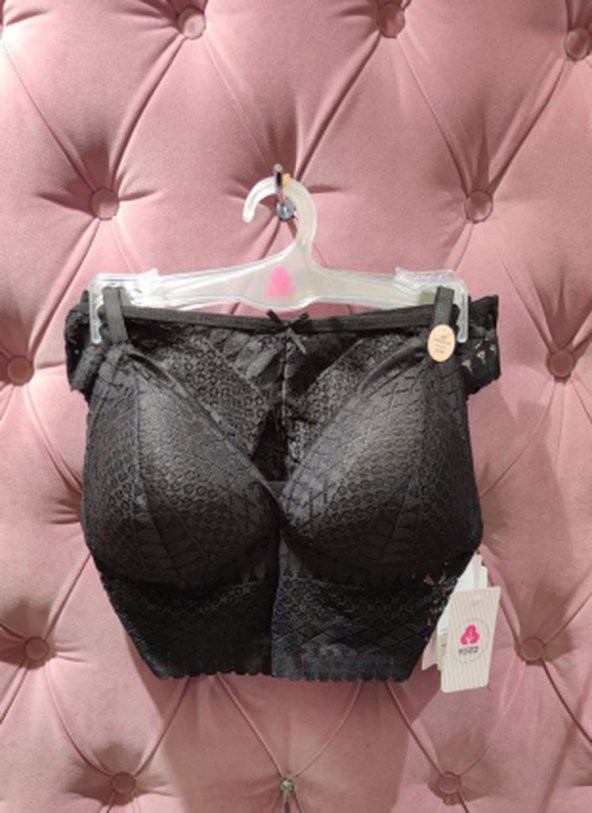 Kabartma Puanlı Bralet Sütyen Takım - 1