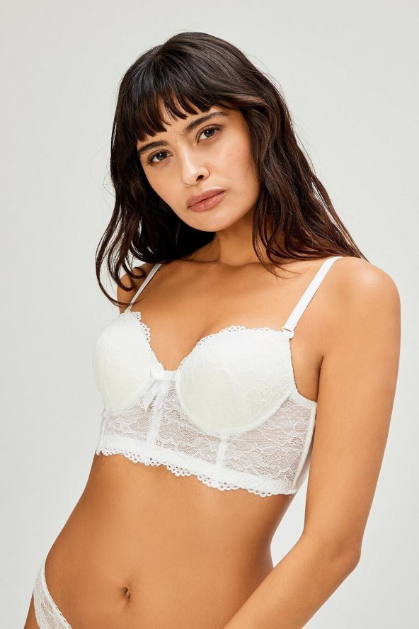 Dantelli Destekli Bralet Sütyen Takımı - 1