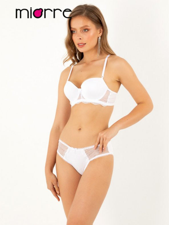 Dolgusuz Dantel Detaylı SütyenTakım - Resim 3